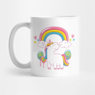 Rainbow Unicorn Cheeky Witch Mug